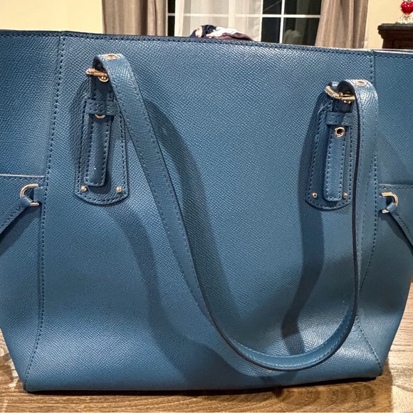 Michael Kors Teal Tote Bag - Picture 3 of 6